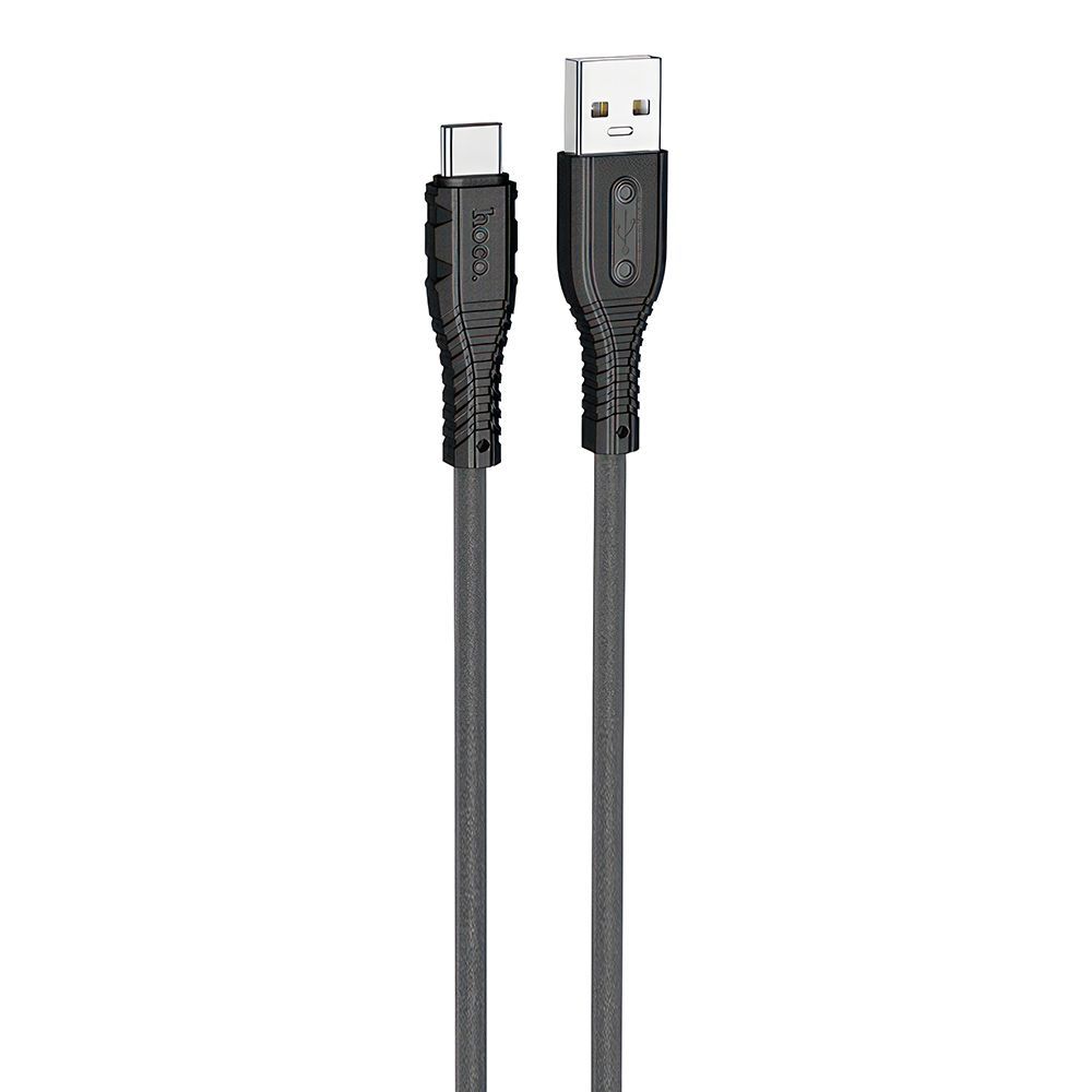 USB кабель HOCO X67 Nano Type-C, 5А, 1м, силикон (черный)