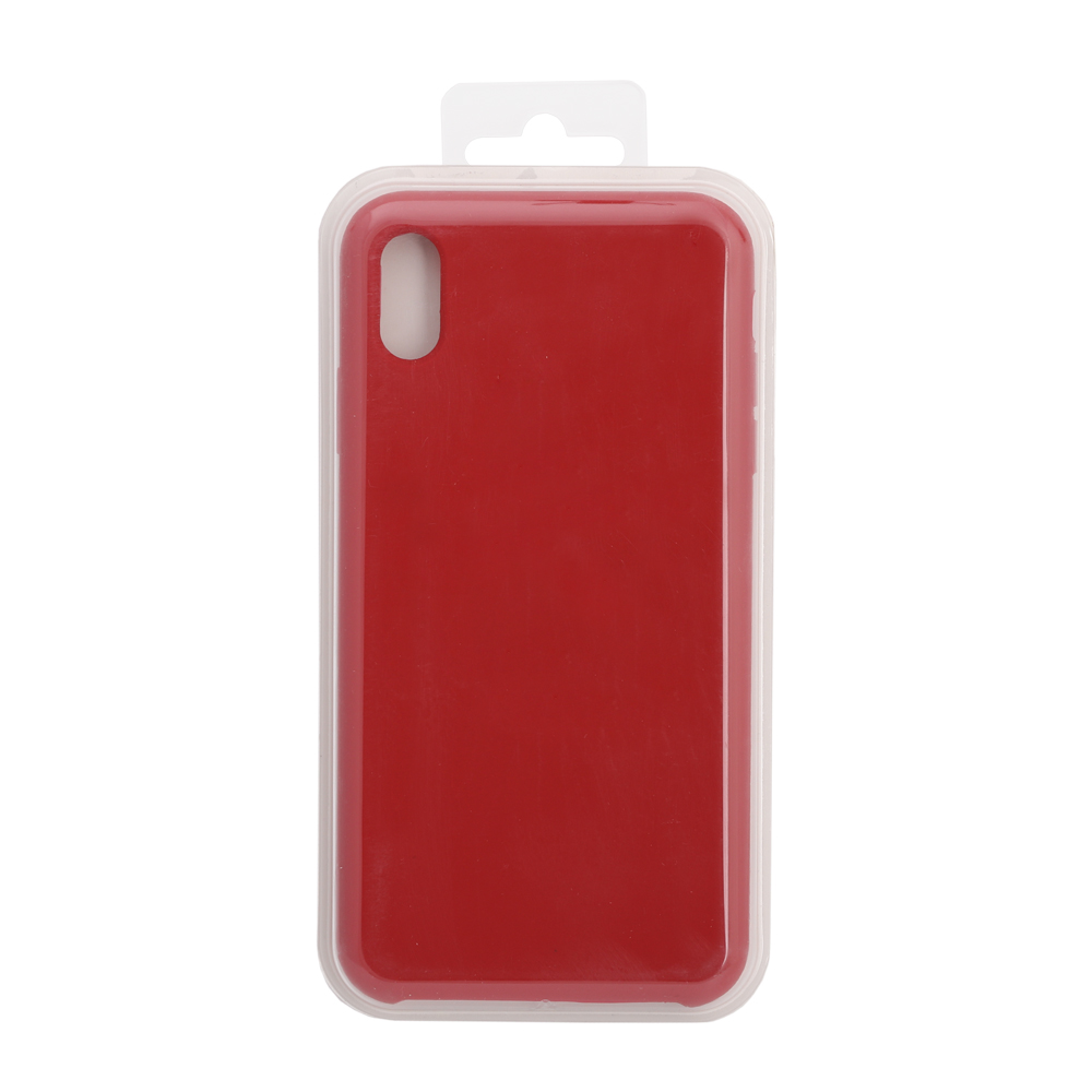 Силиконовый чехол для iPhone Xs Max "Silicone Case" (бордовый, блистер) 33