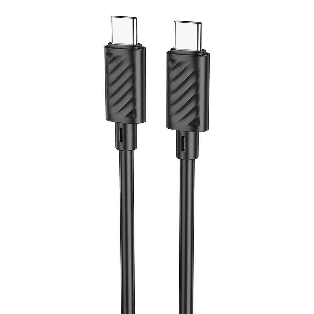 USB-C кабель HOCO X88 Gratified Type-C, 3А, 60W, 1м, PVC (черный)