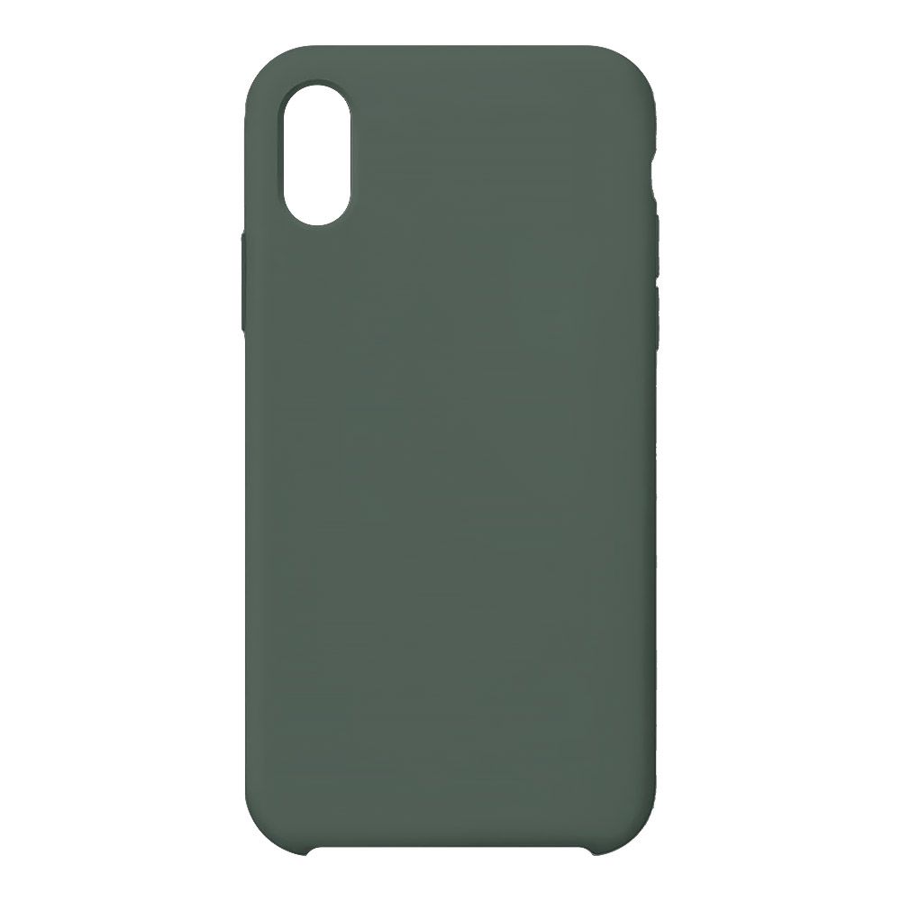 Силиконовый чехол для iPhone Xr "Silicone Case" (темно-зеленый, блистер) 48