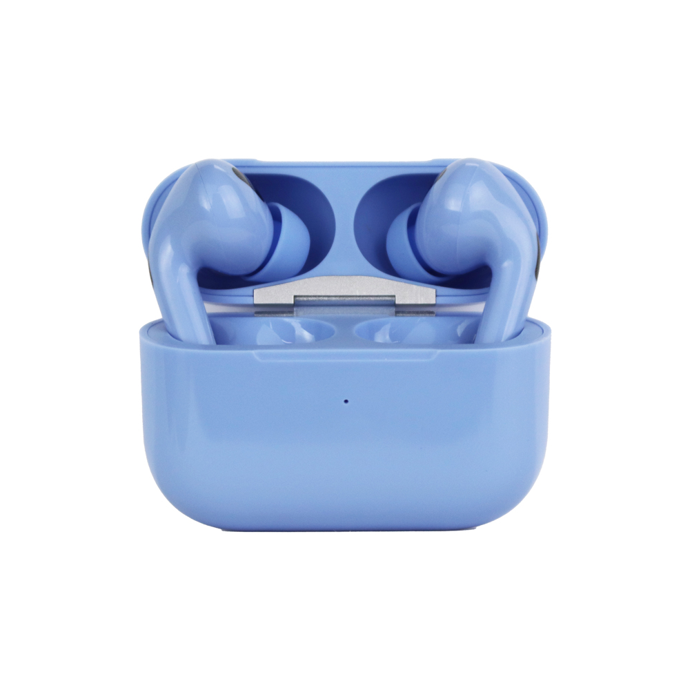 TWS Bluetooth беспроводная гарнитура Wireless Earbuds (голубая/коробка)