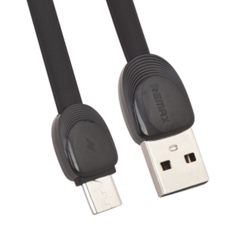 USB кабель REMAX RC-040m Shell MicroUSB, 2.4А, 1м, TPE (черный)