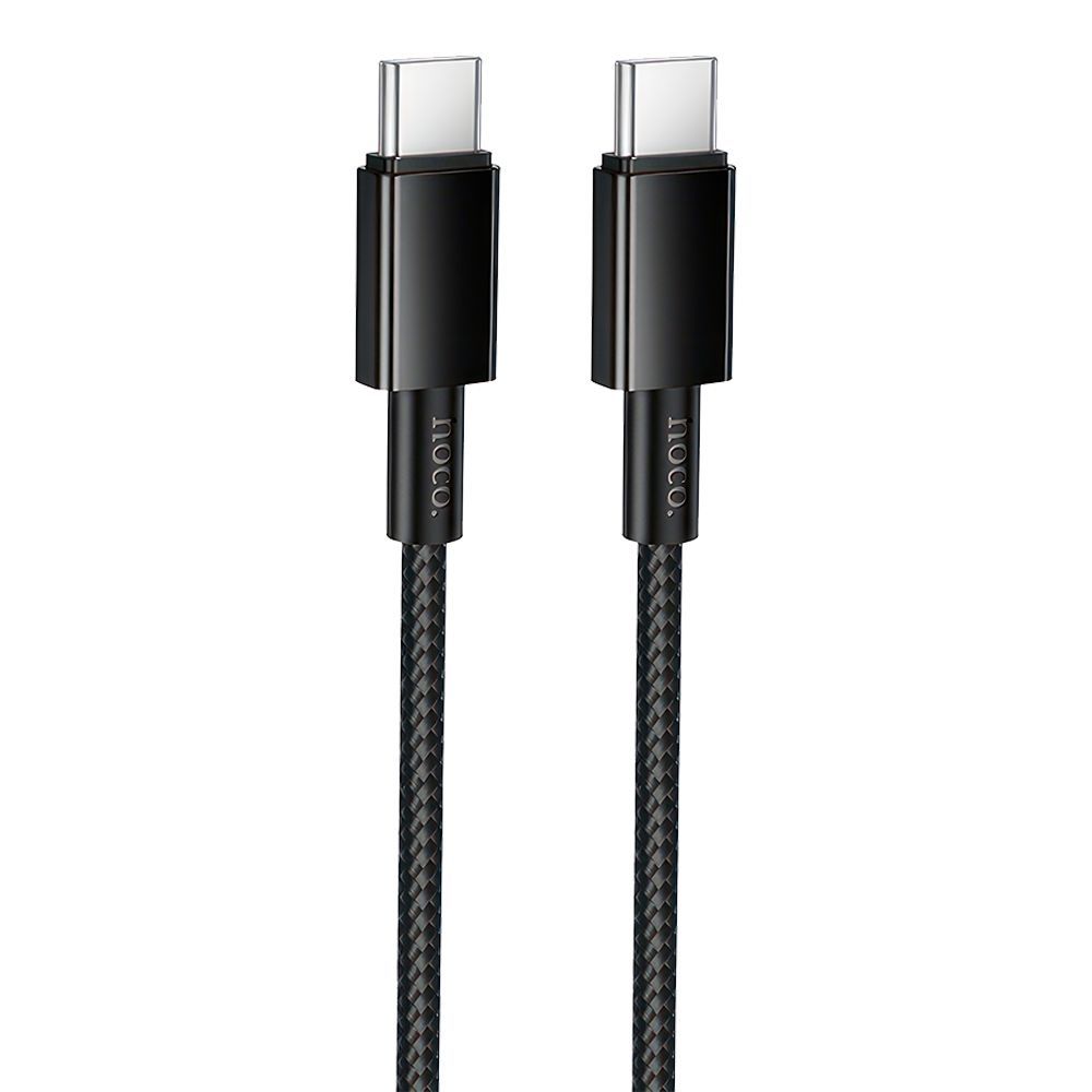 USB-C кабель HOCO X119 Energy Type-C, 60W, 1м, нейлон (черный)