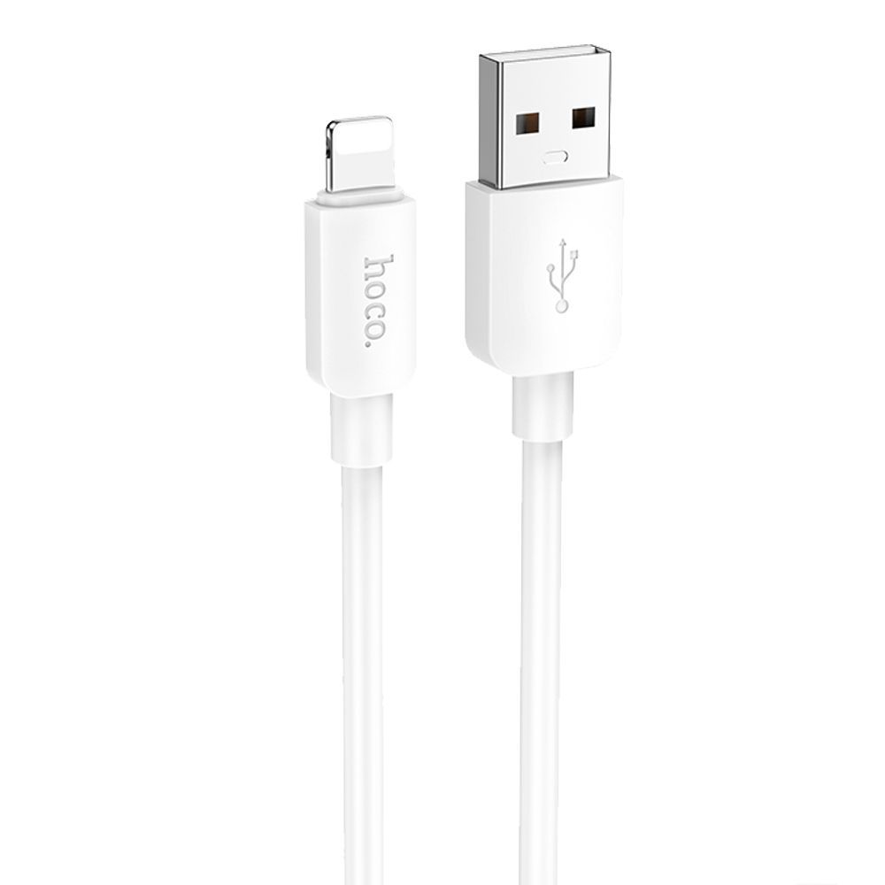 USB кабель HOCO X96 Hyper Lightning 8-pin, 2.4А, 1м, PVC (белый)