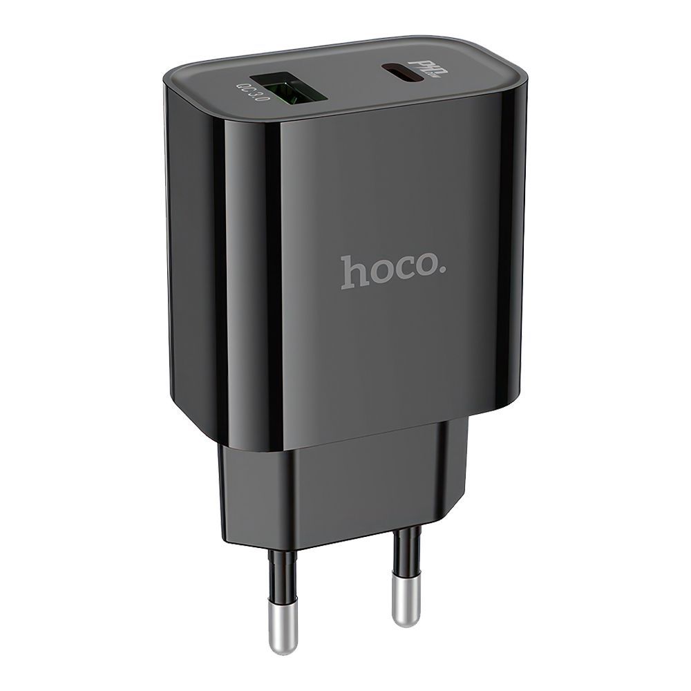 СЗУ HOCO C80A Plus Rapido 1xUSB, 1xUSB-C, 3А, PD20W, QC3.0 (черный)