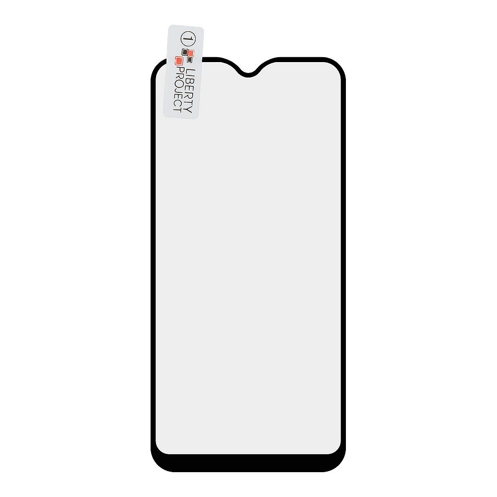 Защитное стекло "LP" для Samsung Galaxy A01 Thin Frame Full Glue с рамкой 0,33 мм 2,5D 9H (черное)