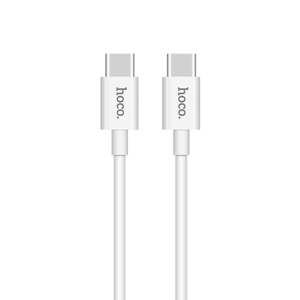 USB-C кабель HOCO X23 Skilled Type-C, 3А, 87W, 1м, TPE (белый)