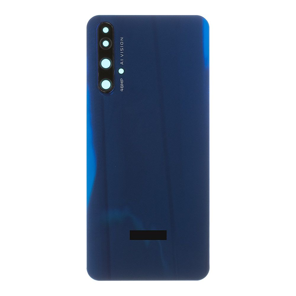 Задняя крышка для Huawei Honor 20 (YAL-L21) со стеклом камеры (синий)