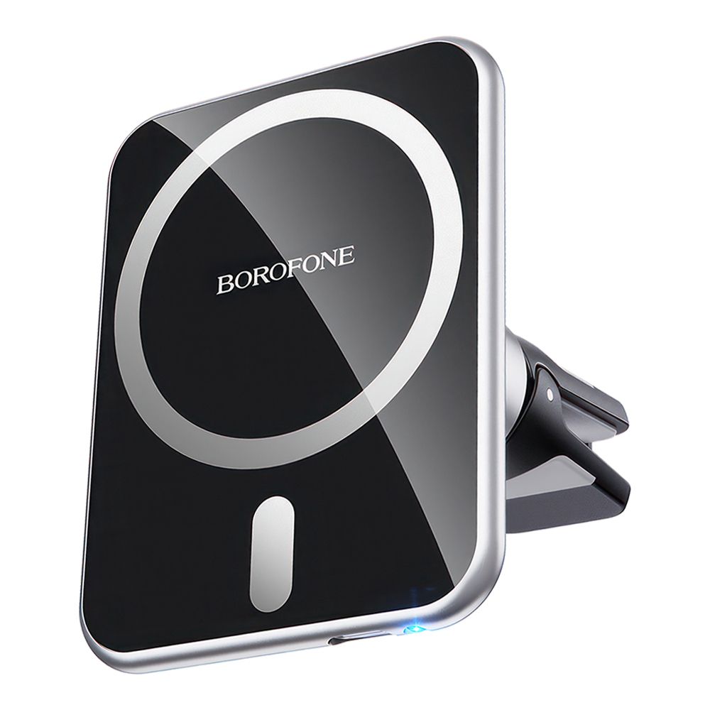 Держатель в авто с БЗУ BOROFONE BH43 Joydock магнитный, в воздуховод, 15W (черный)
