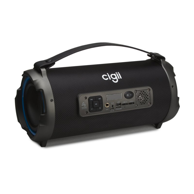 Колонка беспроводная Bluetooth Cigii K1202 USB/MicroSD/AUX/Mic/FM (черная)