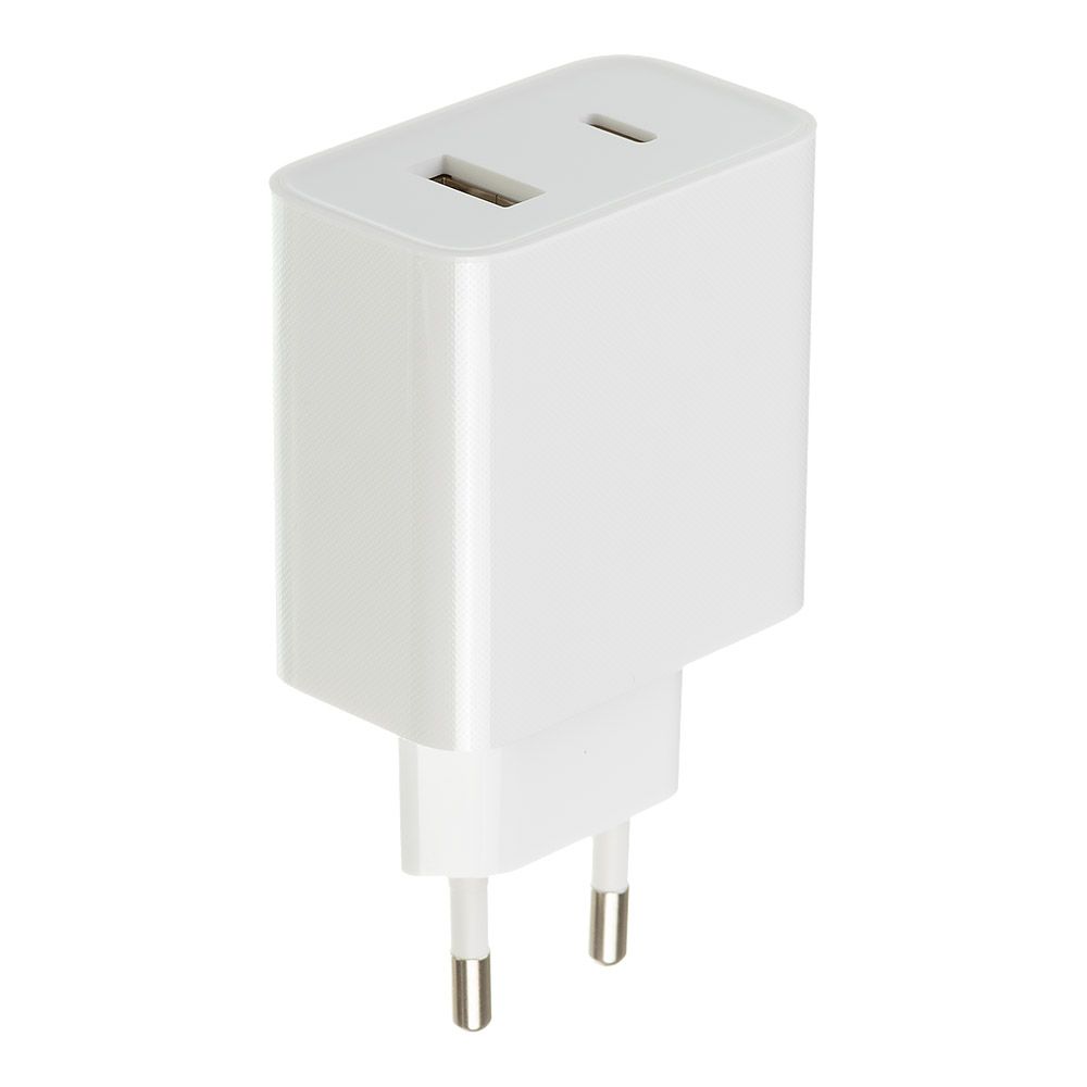 Сетевое зарядное устройство Xiaomi 33W Wall Charger 1A1C (USB-A + USB-C) EU (белое)
