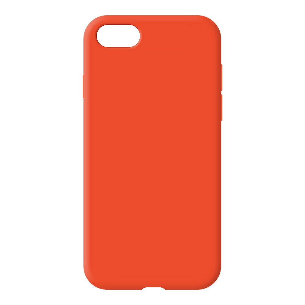 Силиконовый чехол для iPhone SE 2/8/7 "Silicone Case" (оранжевый, блистер) 13