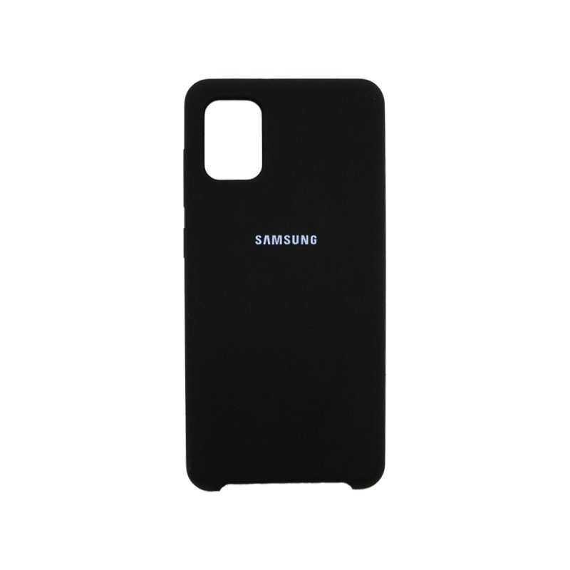 Силиконовый чехол для Samsung Galaxy A41 "Silicone Cover" (черный/коробка)