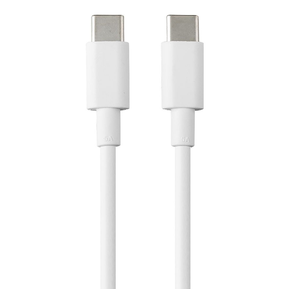 USB-С Дата-кабель USB-C to USB-C Cable Fast Charge 0,30м, 5A (белый/коробка)
