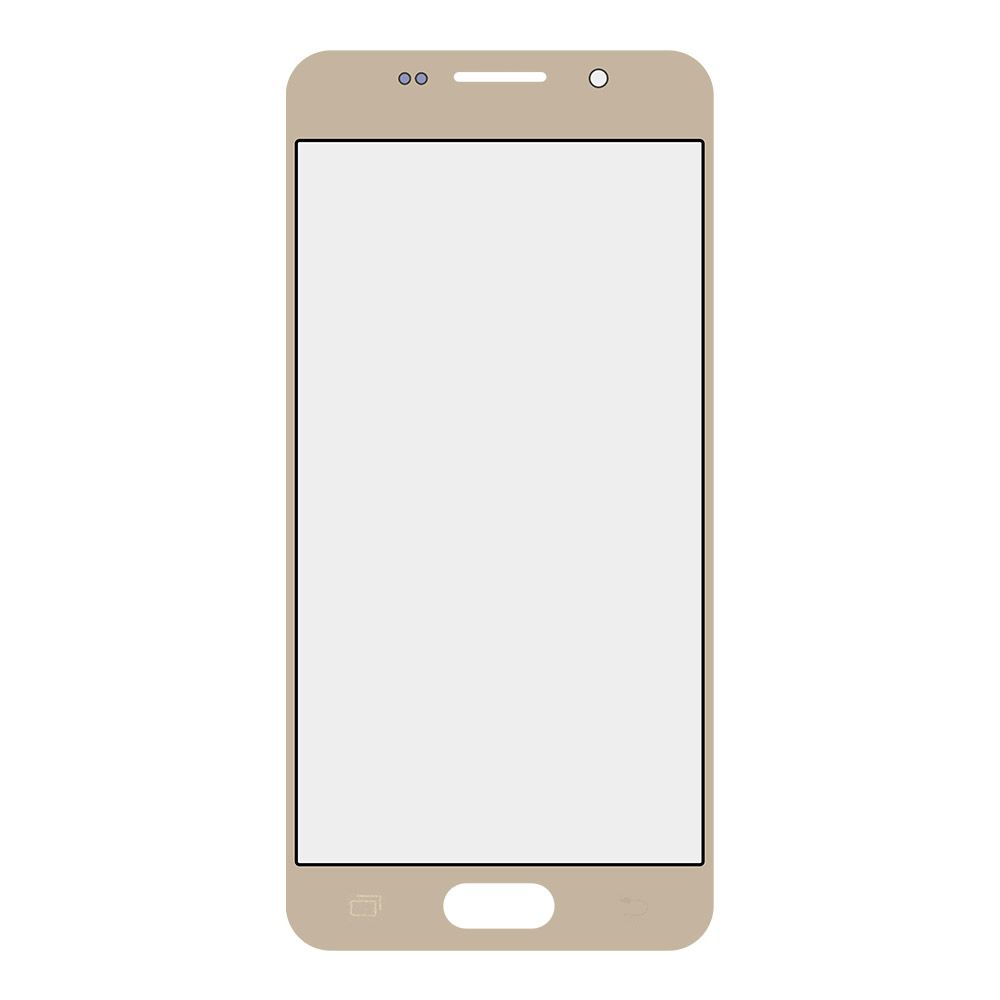 Стекло для переклейки Samsung SM-A310 A3 2016 (цвет золото)