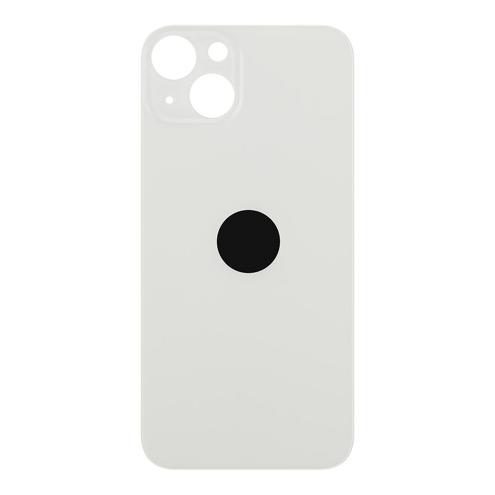 Задняя крышка для iPhone 13 (белый) с логотипом, монолит
