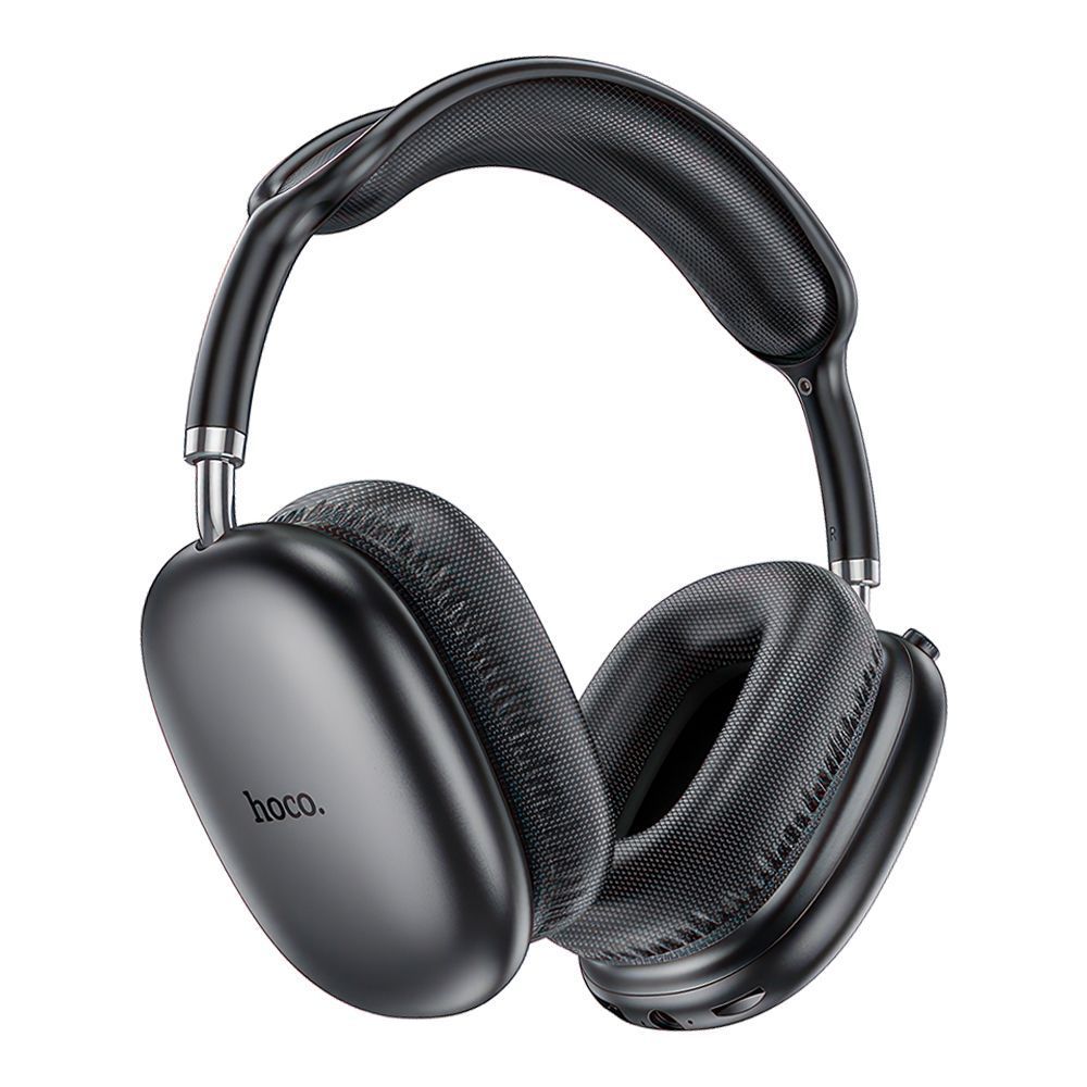 Bluetooth гарнитура HOCO W35 Air Triumph BT 5.3, AUX, microSD, накладная, громкость +/- черн. мятая