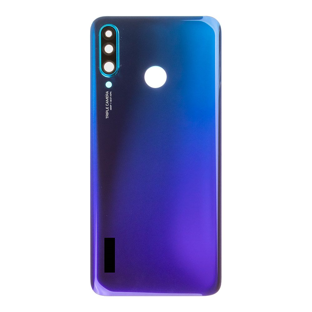 Задняя крышка для Huawei Honor 20 Lite/20S/P30 Lite (48MP) со стеклом камеры (синий)