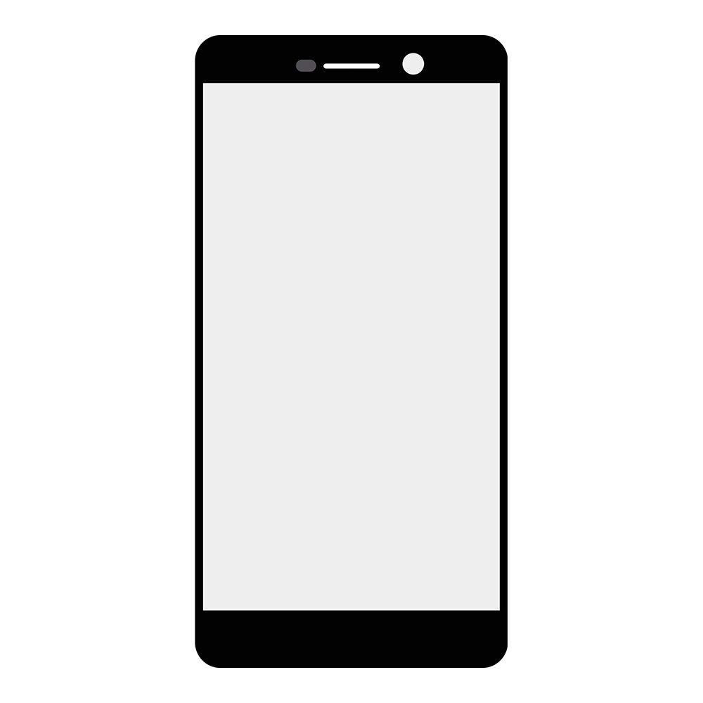 Стекло + OCA плёнка для переклейки Nokia 7 (черный)