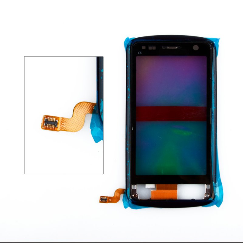Тачскрин для Nokia C6-01 с рамкой крепления, 1-я категория