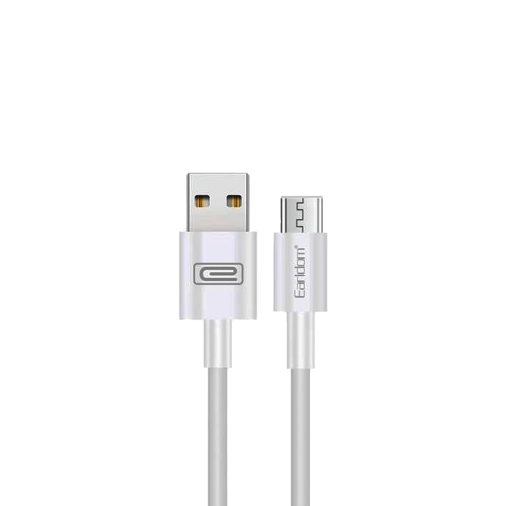 USB кабель Earldom EC-098M MicroUSB, 2.4А, 1м, TPE (белый)