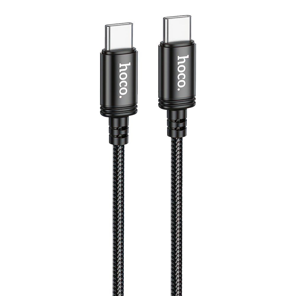USB-C кабель HOCO X89 Wind Type-C, 3А, 60W, 1м, нейлон (черный)