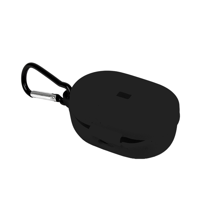 Силиконовый чехол для Redmi AirDots с карабином (черный/европакет) 2