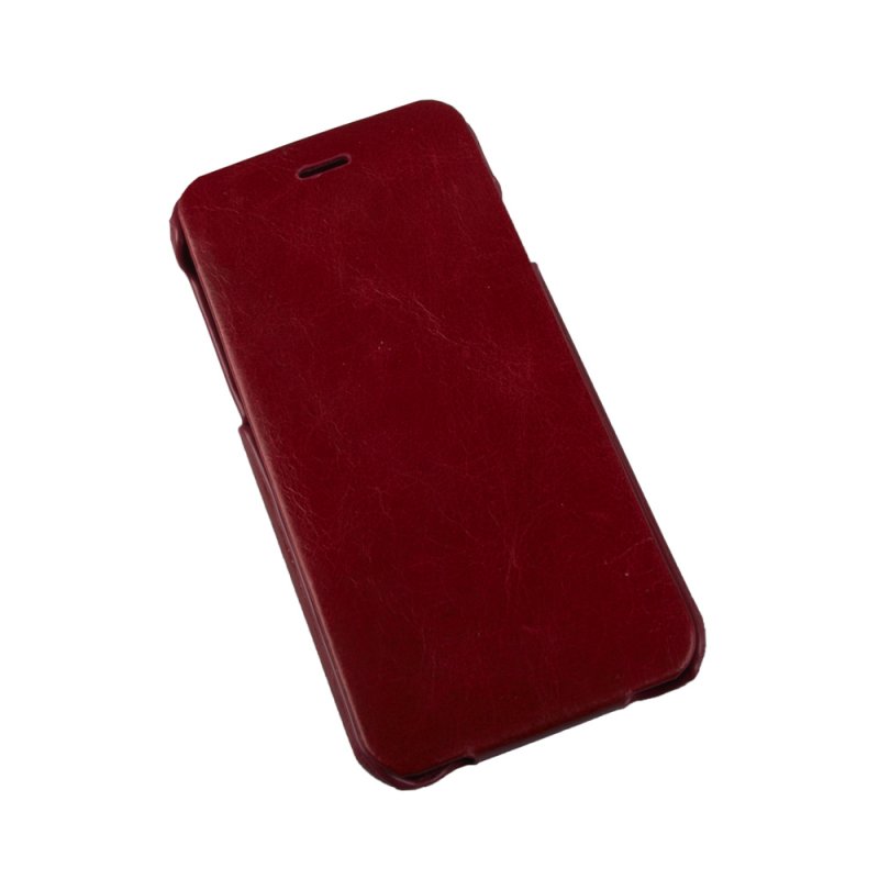 Чехол для iPhone 6/6s "HOCO" General Series Flip Case раскладной  кожаный(Wine red)(красный)