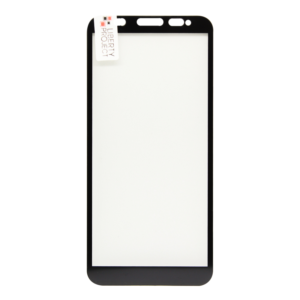 Защитное стекло "LP" для ZTE Blade A31 Thin Frame Full Glue Glass с рамкой 0,33 мм 2,5D 9H (черное)
