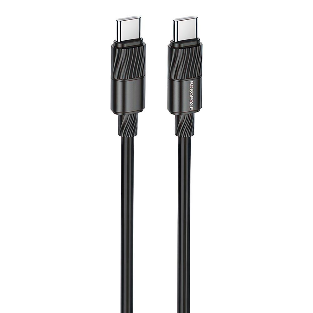 USB-C кабель BOROFONE BX106 Charge Type-C, 3А, 60W, 1м, PVC (черный)