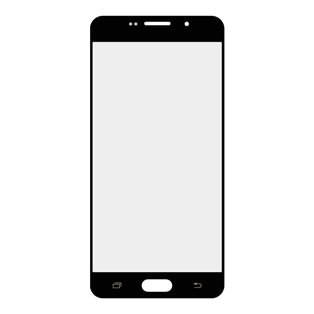 Стекло для переклейки Samsung SM-A710 A7 2016 (цвет черный)