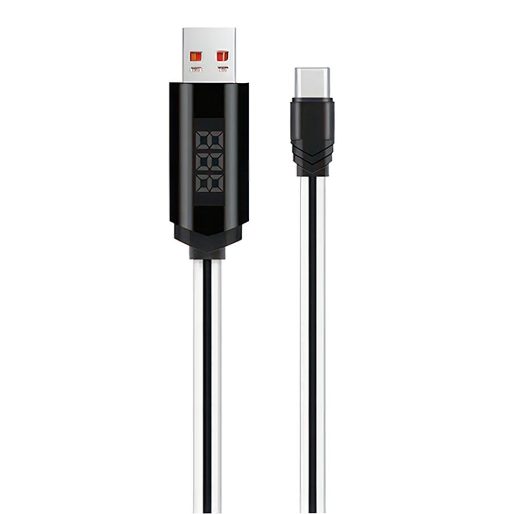 USB кабель HOCO U29 Timer Type-C, LED дисплей, 1м, TPE (белый)