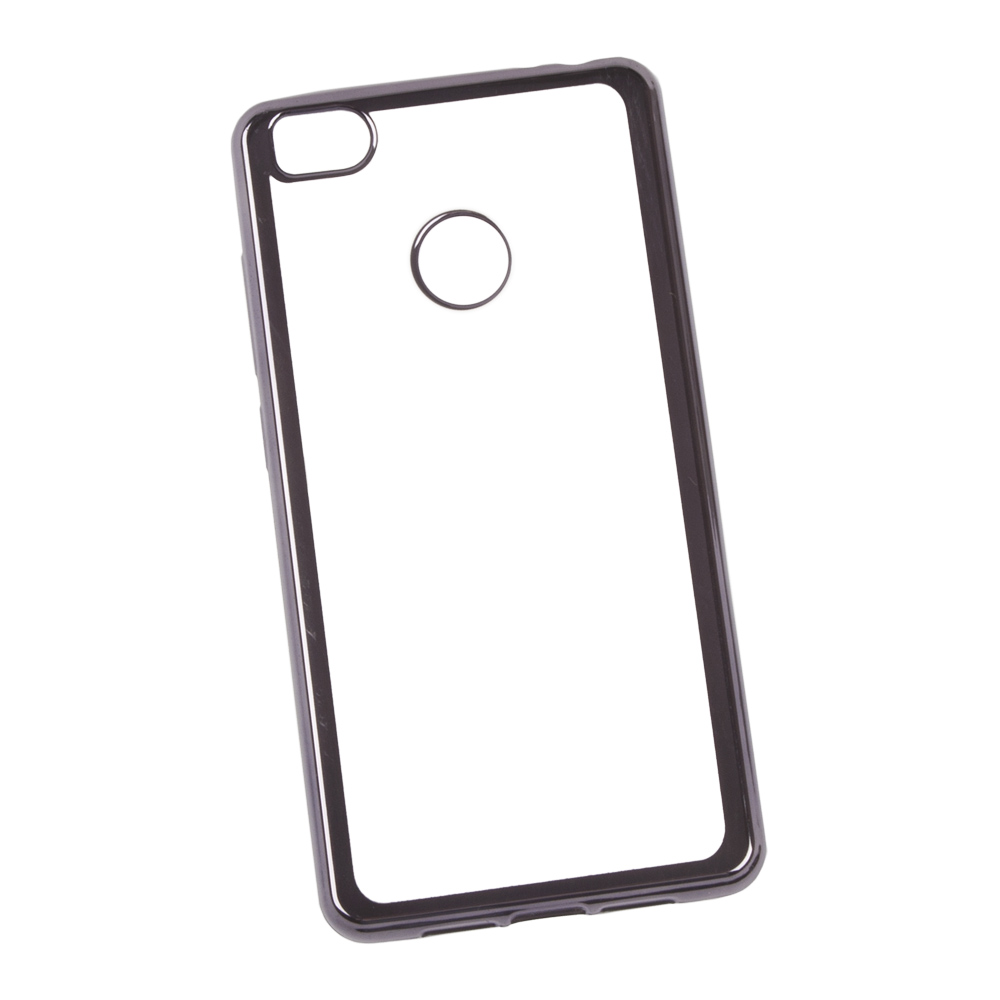 Силиконовый чехол "LP" для Xiaomi Mi 4S TPU (прозрачный с черной хром рамкой)