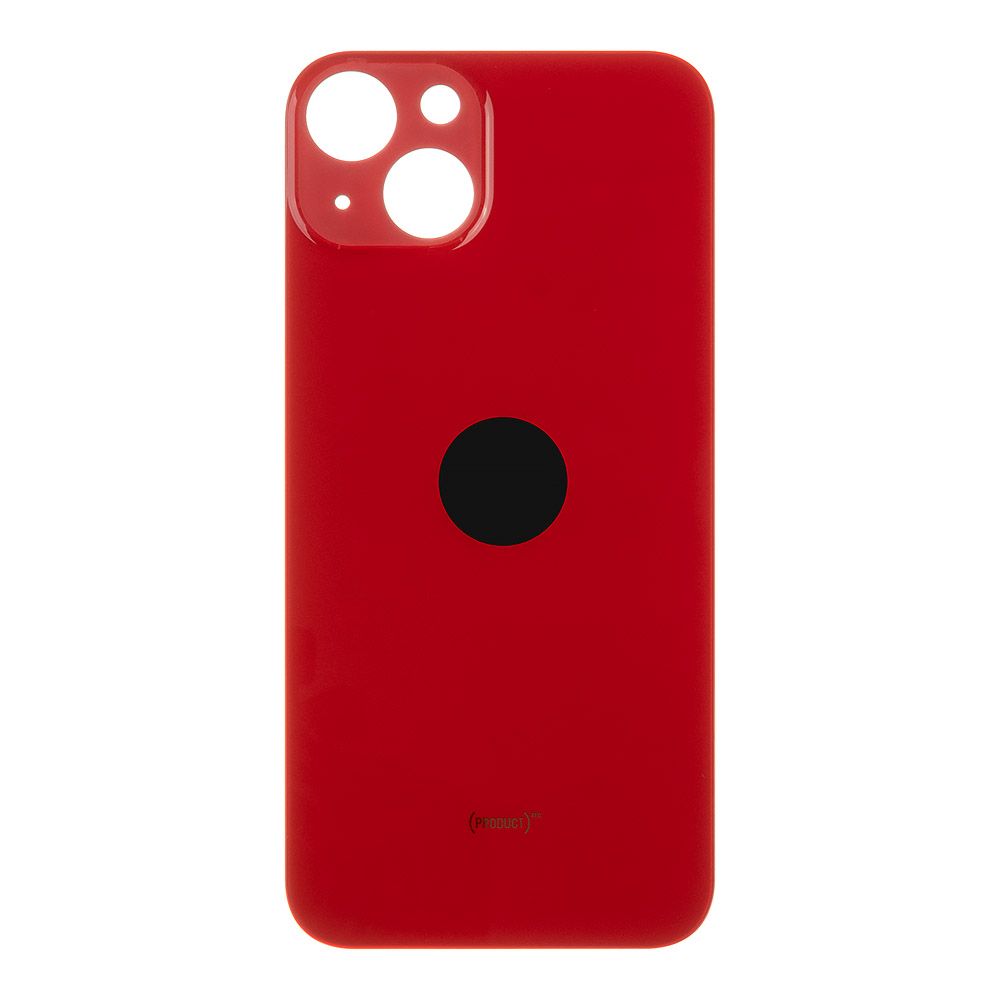 Задняя крышка для iPhone 13 (красный) с логотипом, монолит