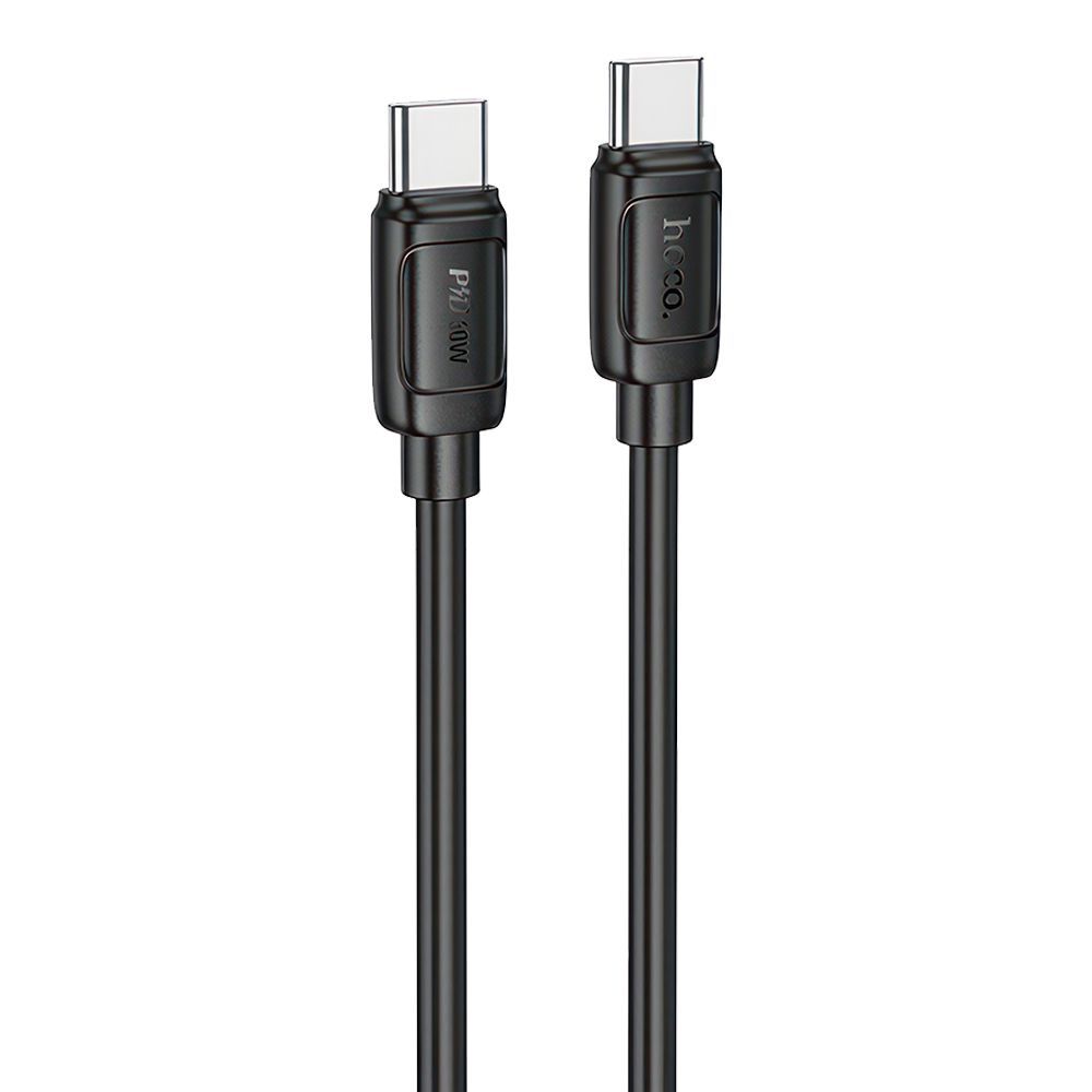 USB-C кабель HOCO X115 Surpass Type-C, PD60W, 1м, PVC (черный)