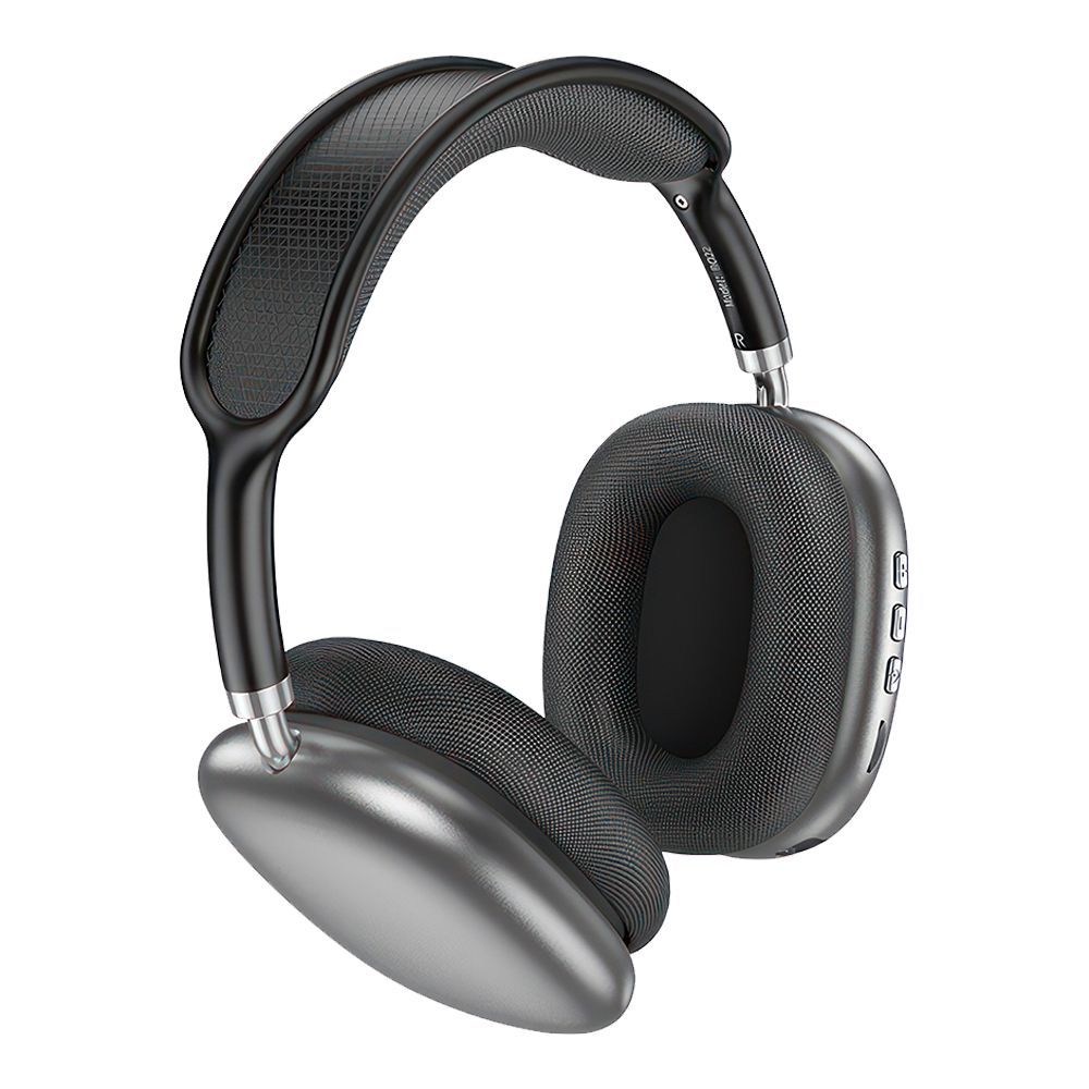 Bluetooth гарнитура BOROFONE BO22 Elegant BT 5.3, 3.5мм, MicroSD, накладная, громкость +/- (темно-серый)