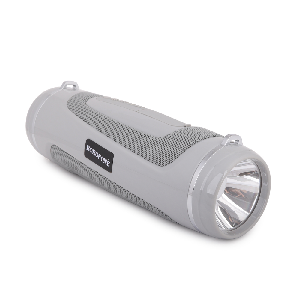 Bluetooth колонка BOROFONE BR7 Empyreal Sports BT 5.0, 5Wx2, AUX/microSD/USB/FM (серый)