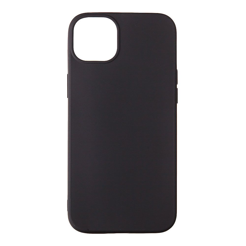 Силиконовый чехол "LP" для iPhone 14 Plus TPU (черный непрозрачный) европакет