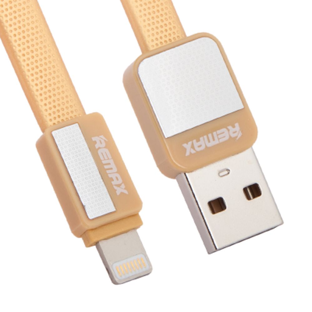 USB кабель REMAX RC-044i Platinum Lightning 8-pin, 1м, TPE (золотой)