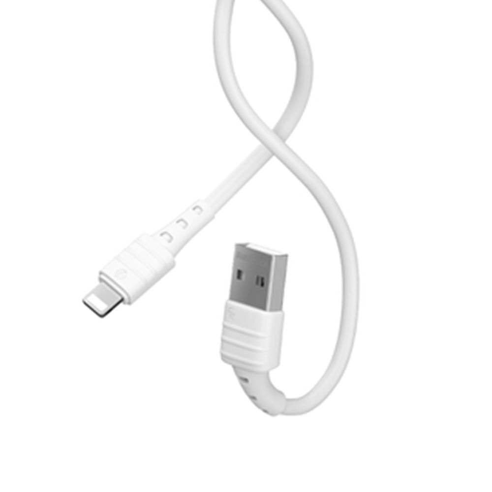 USB кабель REMAX RC-179i Zeron Lightning 8-pin, 2.4А, 1м, TPE (белый)