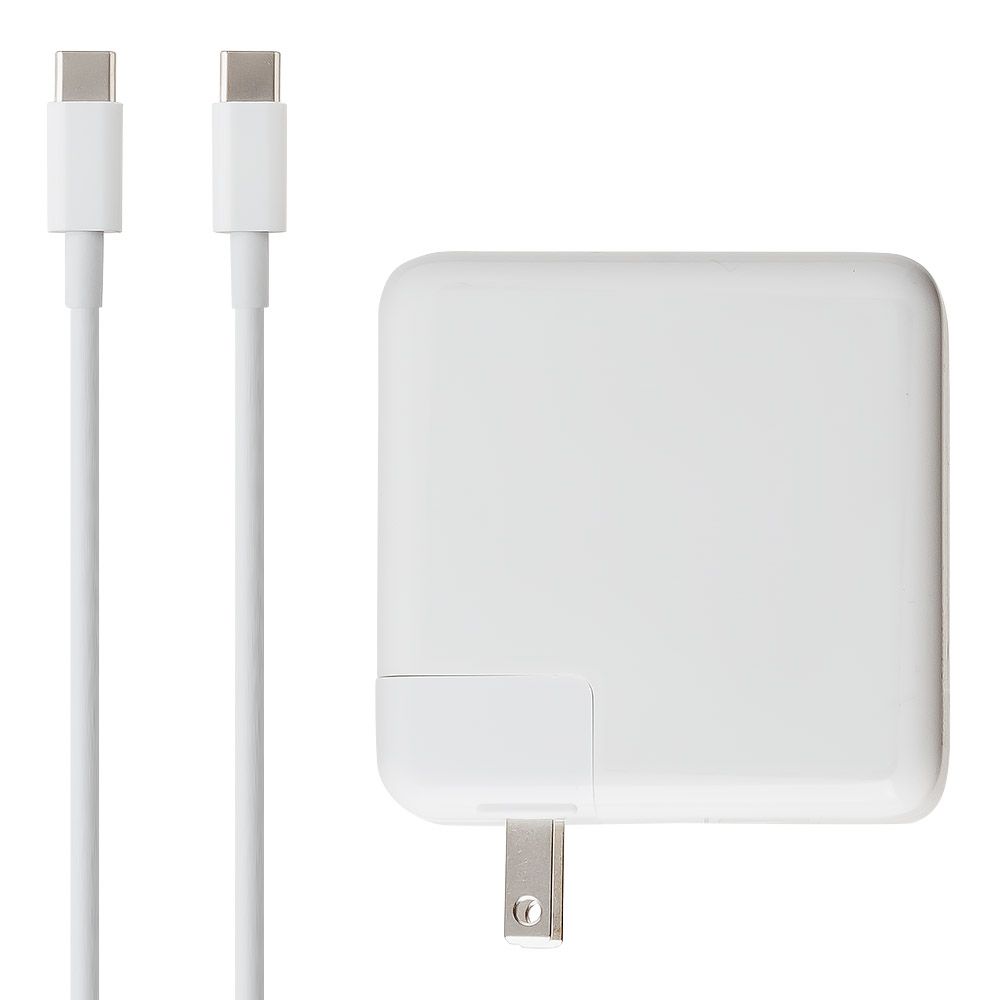 Блок питания ASX 1xUSB-C, 3.2А, PD61W + USB-C кабель Type-C (белый)