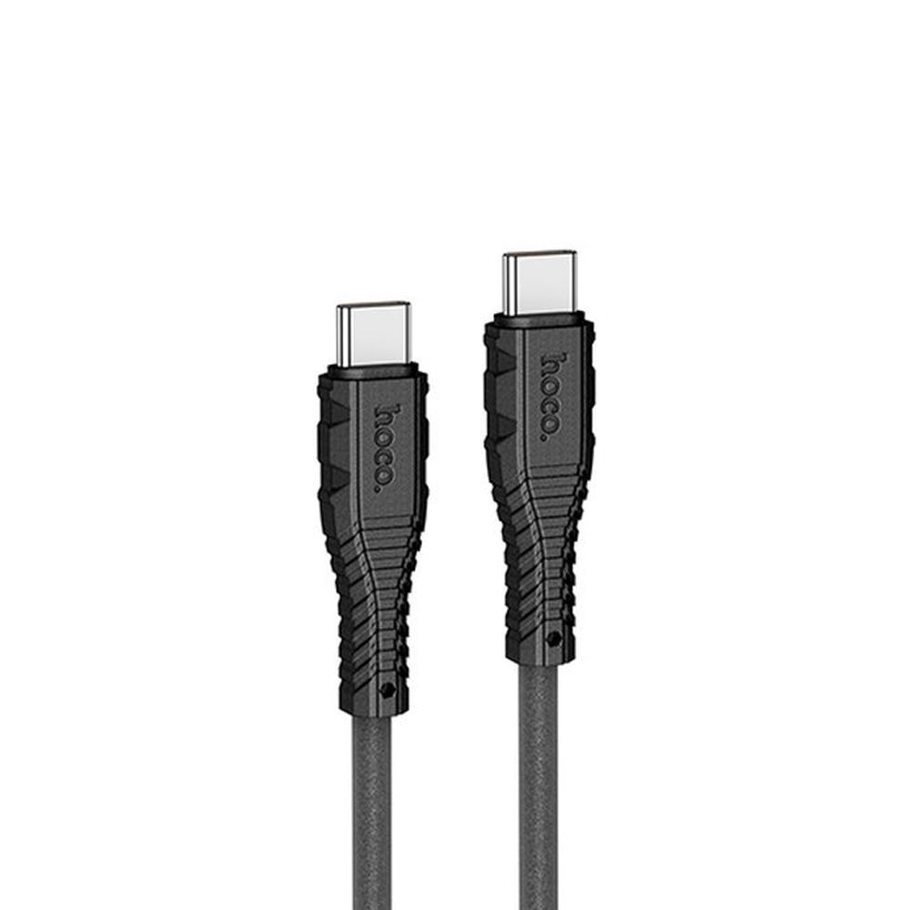 USB-C кабель HOCO X67 Nano Type-C, 3А, 60W, 1м, силикон (черный)