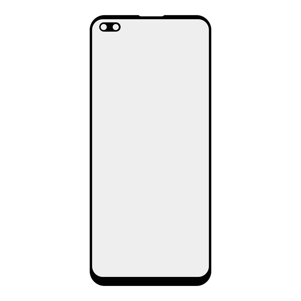 Стекло + OCA пленка для переклейки Realme 6 Pro (черный)
