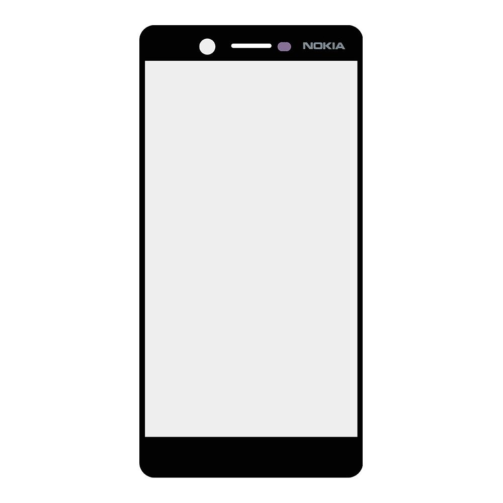 Стекло для переклейки Nokia 7  (черный)