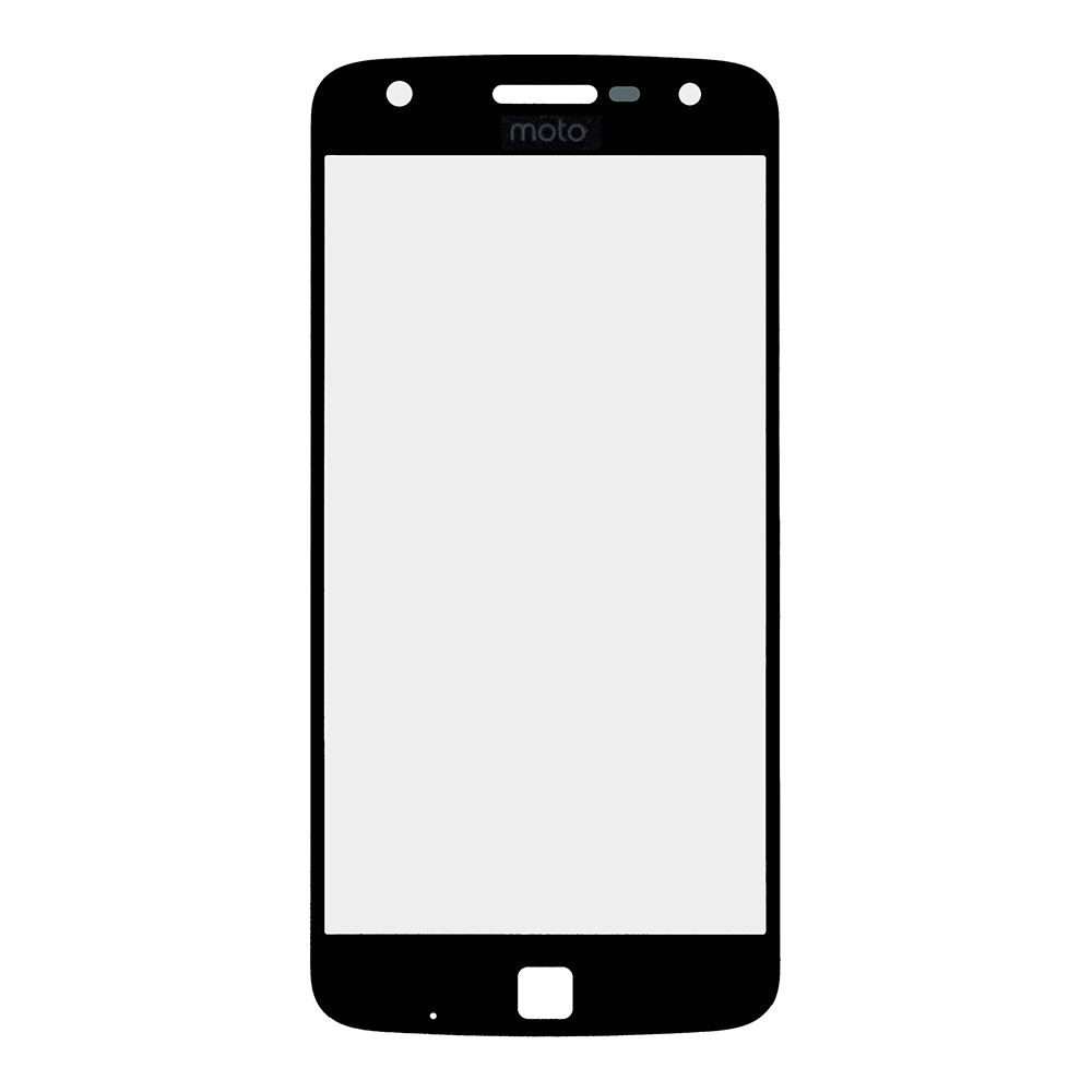 Стекло + OCA плёнка для переклейки Motorola Moto Z Play (черный)