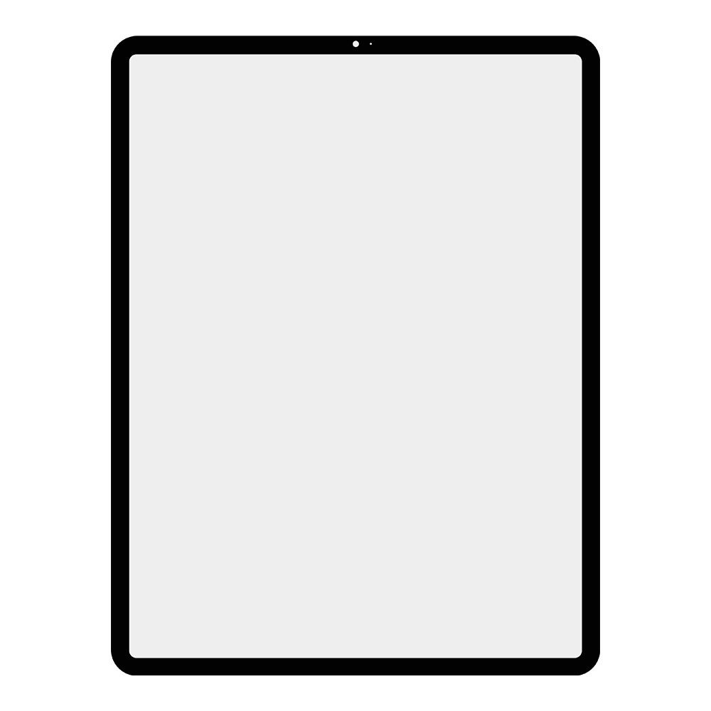 Стекло + OCA пленка для переклейки Apple iPad Pro 12.9" 2018 (черный)