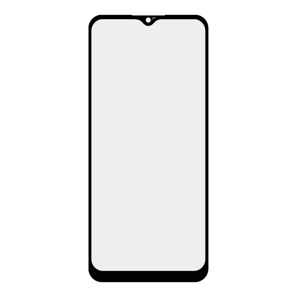 Стекло + OCA плёнка для переклейки Samsung SM-A037F Galaxy A03S (черный)