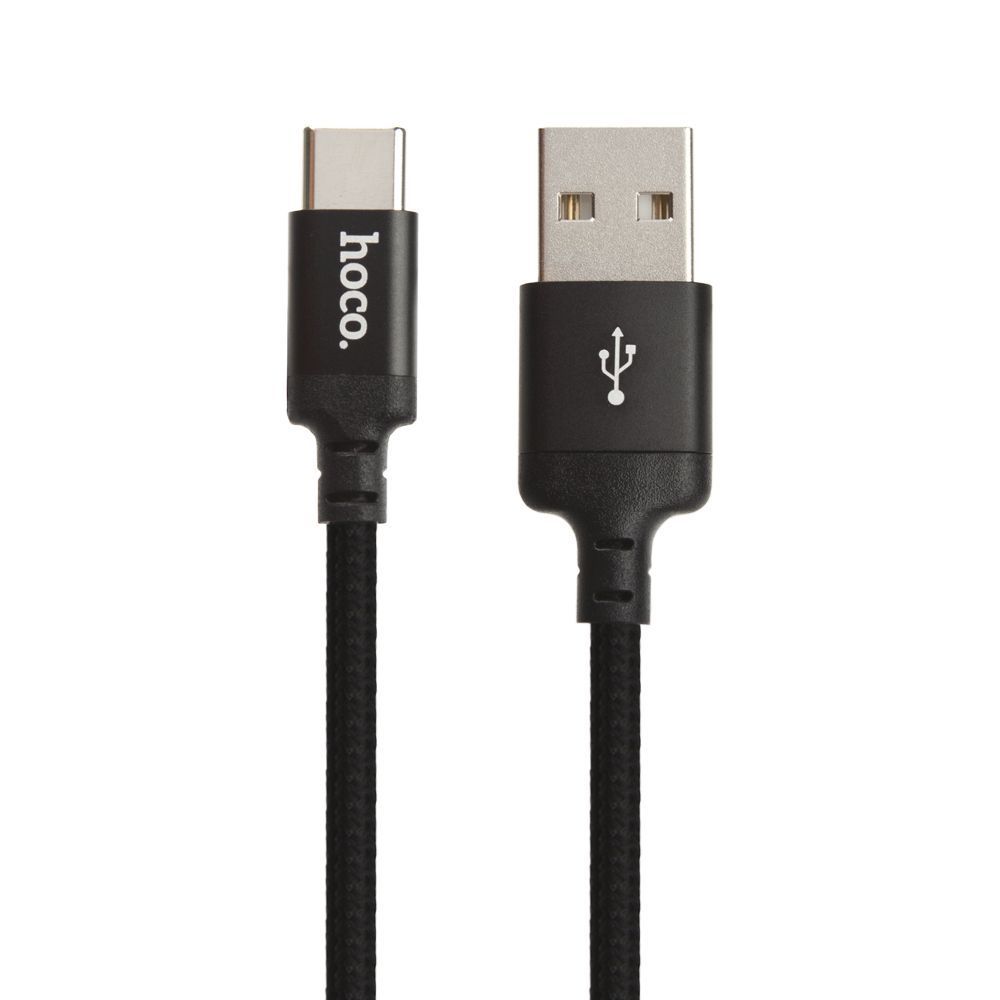USB кабель HOCO X14 Times Speed Type-C, 2А, 2м, нейлон (черный) мятая упаковка (0L-00044971)