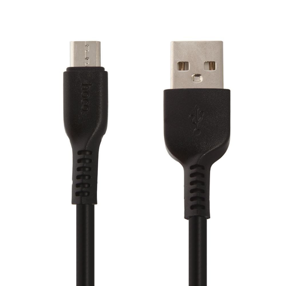 USB кабель HOCO X13 Easy charged MicroUSB, 2.4А, 1м, PVC (черный)