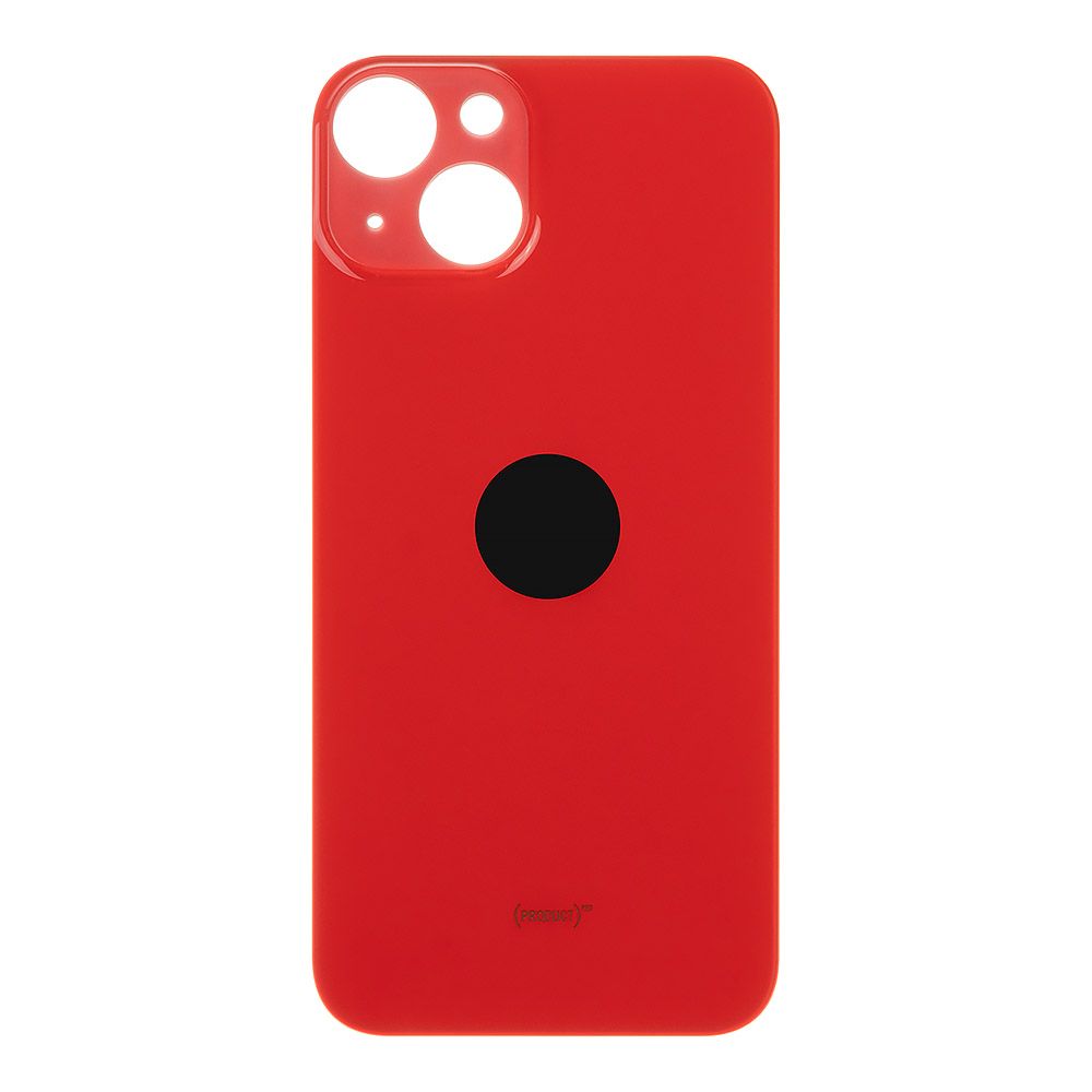 Задняя крышка для iPhone 14 (красный) с логотипом, монолит